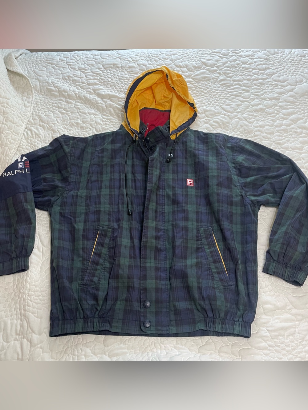 Chaps Ralph Lauren Plaid Windbreaker